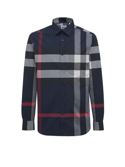 Shop Burberry Checkered Long In Multi