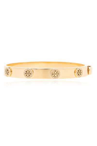 Shop Tory Burch Embellished Bracelet In Gold