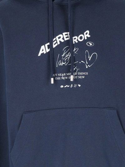 Ader Error Unisex Hoodie In Blue