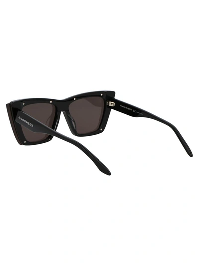 Shop Alexander Mcqueen Sunglasses In 005 Black Black Grey