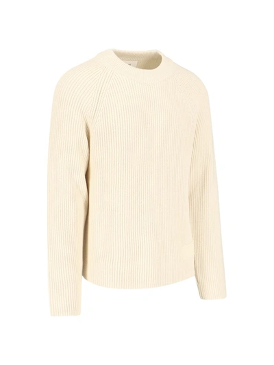 Shop Ami Alexandre Mattiussi Ami Sweaters In White
