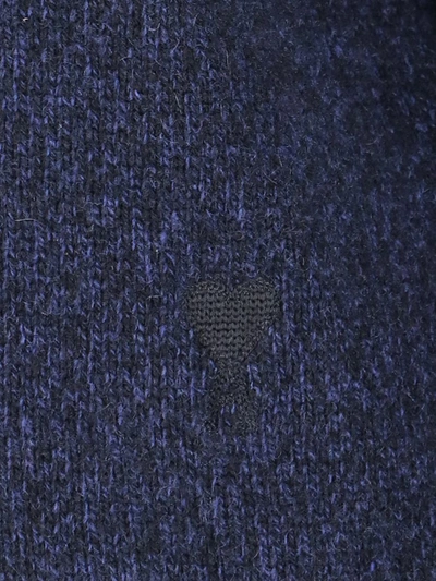 Shop Ami Alexandre Mattiussi Ami Sweaters In Blue