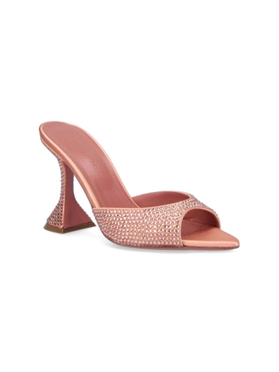 Shop Amina Muaddi Sandals In Pink