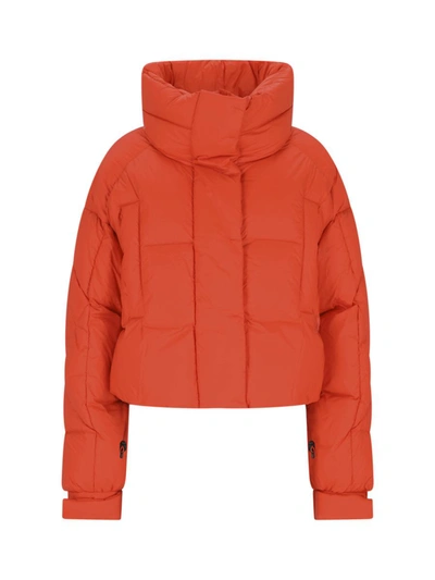 Bacon Puffa Ring" Orange Quilted Nylon Down Jacket In Orange