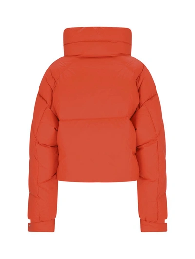 Bacon Puffa Ring" Orange Quilted Nylon Down Jacket In Orange