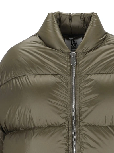 Bacon Storm Fury Cal" Green Quilted Down Jacket In Green