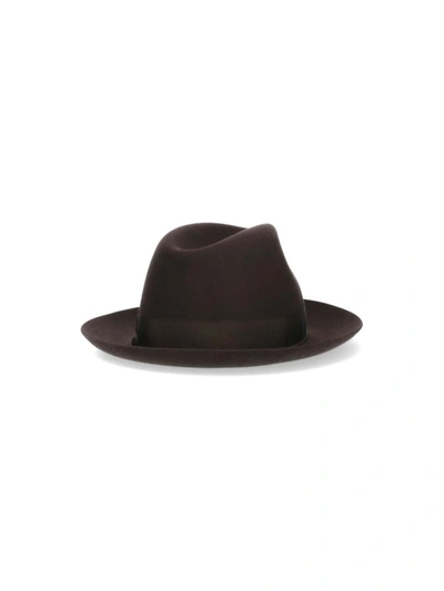 Shop Borsalino Hats In Brown