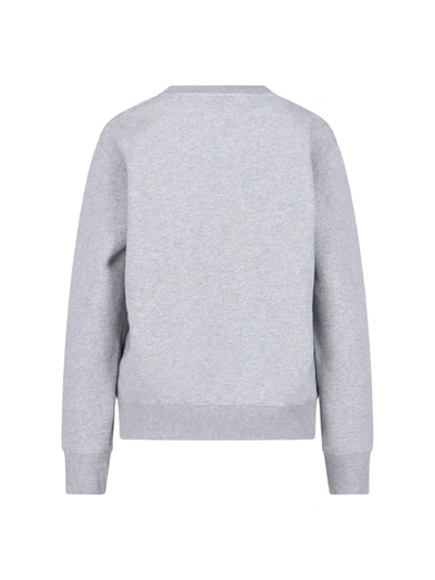 Autry Embroidered Logo Crewneck Sweatshirt In Grey