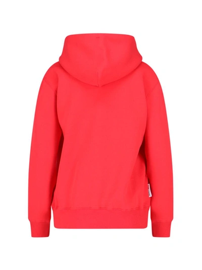 Autry Logo-print Drawstring Hoodie In Red