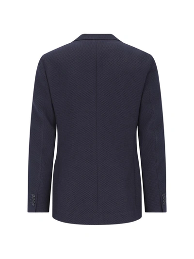 Shop Giorgio Armani Jackets In Blue
