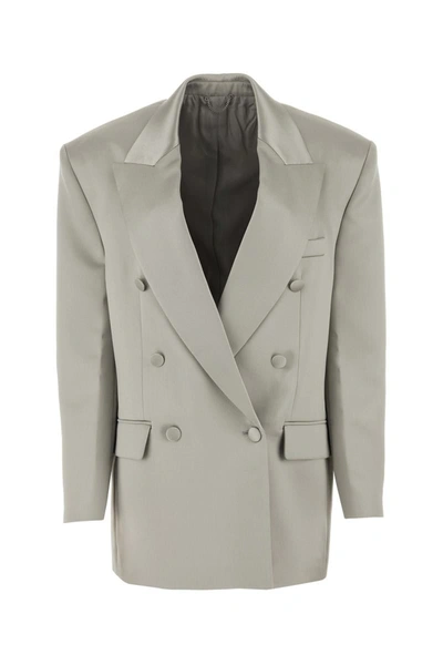 Shop Magda Butrym Jackets And Vests In Grey