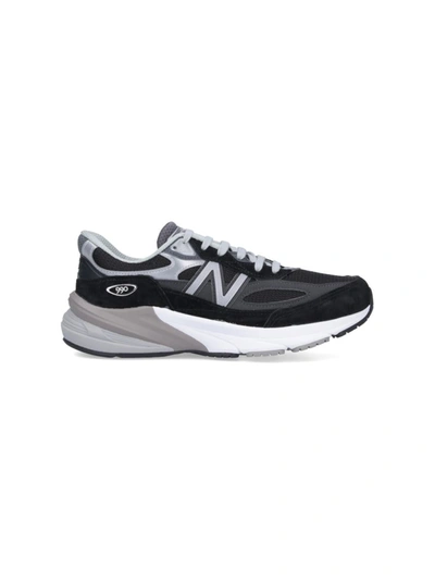 New Balance Mesh Upper Sneakers Contrast Midsole In Black