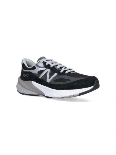 New Balance Mesh Upper Sneakers Contrast Midsole In Black