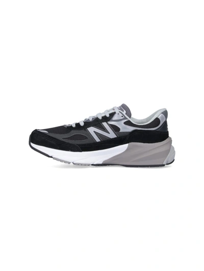New Balance Mesh Upper Sneakers Contrast Midsole In Black
