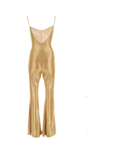 Shop Oseree Oséree Jumpsuits In Gold