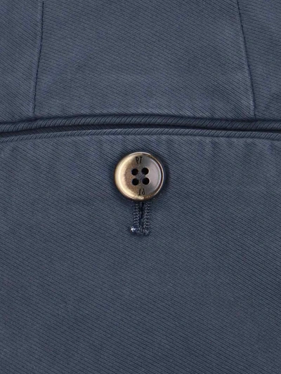 Pt Torino Slim Light Stretch Gabardine Pants In Blue