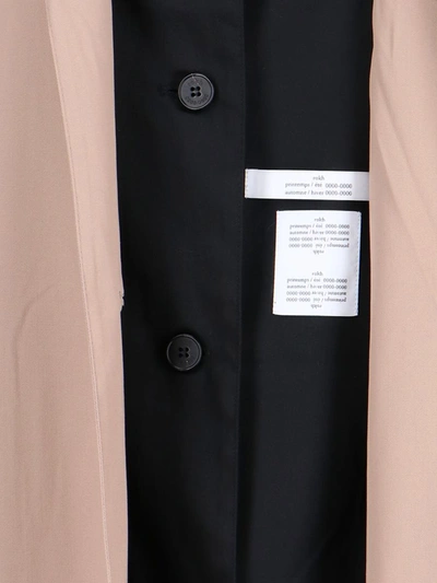 Rokh Beige Double Layer Trench Coat In Beige