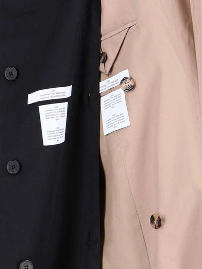 Rokh Beige Double Layer Trench Coat In Beige