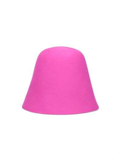 Ruslan Baginskiy Wide Brim Soft Texture Hat In Pink