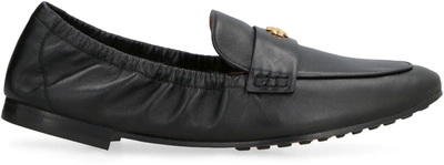 Shop Tory Burch Leather Ballet Loafer In Black