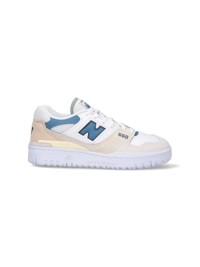 New Balance 550 Panelled Leather Sneakers In White