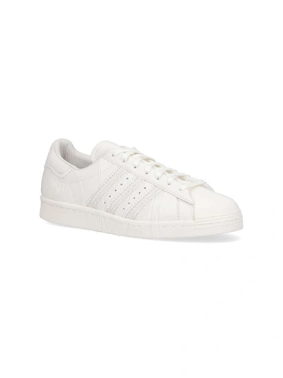 Y-3 Gazelle Suede Sneakers In White