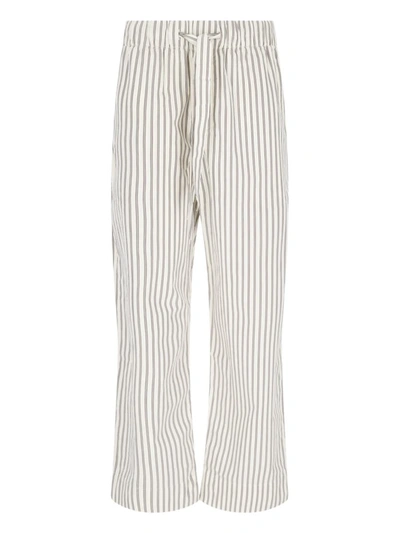 Tekla Stripe-pattern Pajama Trousers In White