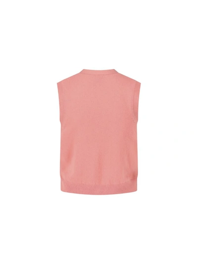 The Garment V-neck Wool Sleeveless Sweater In Pink