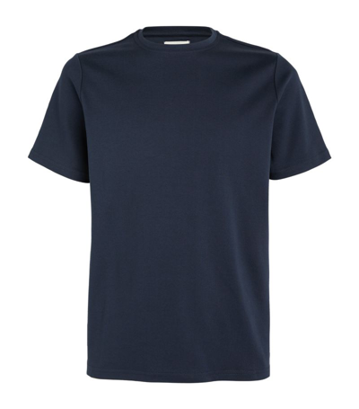 Shop Oliver Spencer Cotton Crew-neck T-shirt In Navy