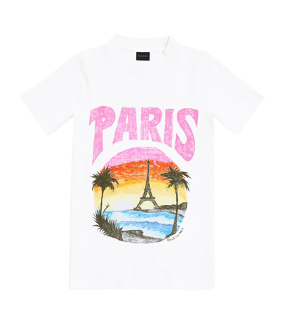 Shop Balenciaga Tropical Paris T-shirt In White