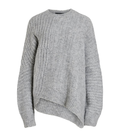 Shop Allsaints Alpaca-blend Selena Sweater In Grey