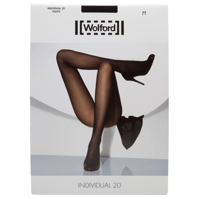 Shop Wolford Individual Control-top 20 Denier Tights In Black