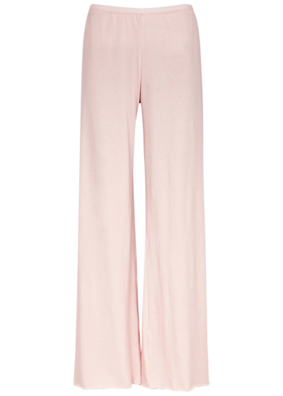 Shop Skin Pima Cotton Pyjama Trousers In Light Pink