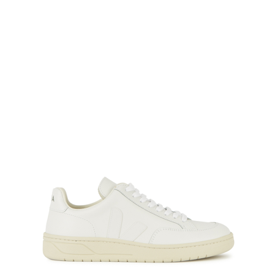 Shop Veja V-12 White Leather Sneakers, Sneakers, Leather, White, Round Toe