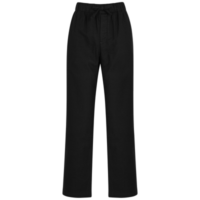 Shop Tekla Unisex Flannel Pyjama Trousers In Black