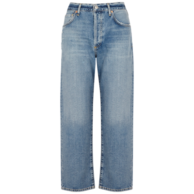 Shop Citizens Of Humanity Emery Light Blue Straight-leg Jeans