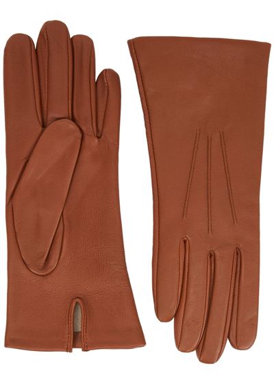 Shop Dents Felicity Leather Gloves In Light Brown