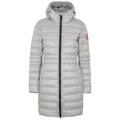 Shop Canada Goose Cypress Grey Quilted Shell Jacket, Coat, Light Grey