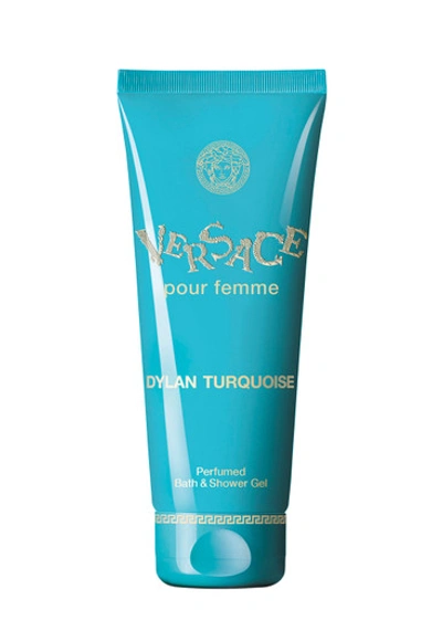 Shop Versace Dylan Turquoise Shower Gel 200ml In N/a