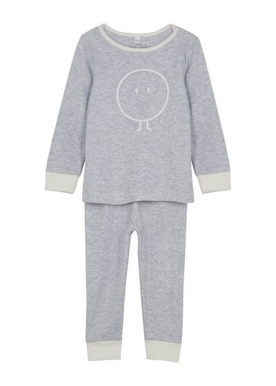 Shop Mori Snoozy Jersey Pyjama Set In Grey