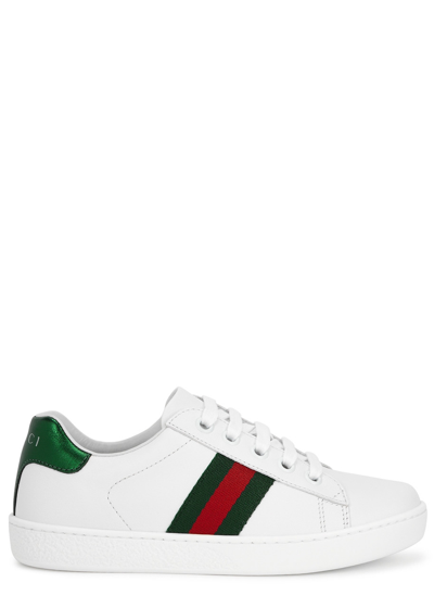 Gucci Women Ace Leather Sneakers In Multi