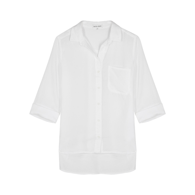 Shop Bella Dahl Chambray Shirt In White
