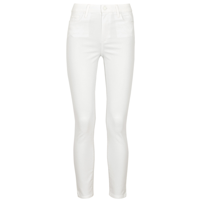 Shop Paige Hoxton Crop White Skinny Jeans