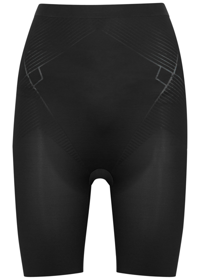 Spanx Thinstincts 2.0 High-waist Mid-thigh Shorts In Black