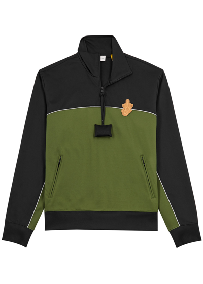 Shop Moncler Genius 1 Moncler Jw Anderson Stretch-jersey Sweatshirt In Green