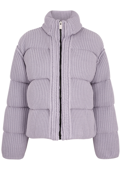 Shop Moncler Genius Moncler 6 Moncler 1017 Alyx 9sm Knitted Jacket In Lilac