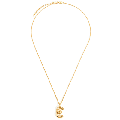 Shop Missoma E Initial 18kt Gold-plated Necklace