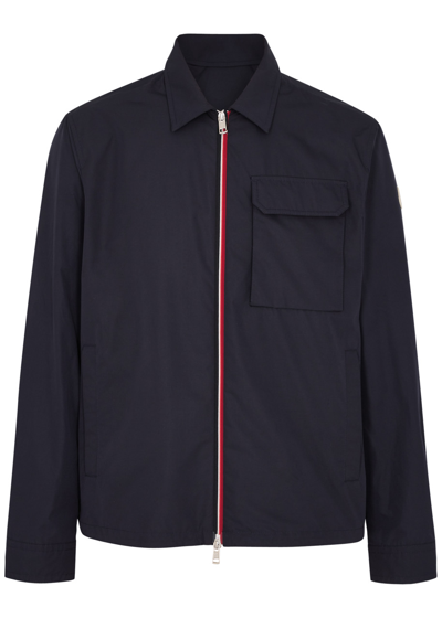 Shop Moncler Epte Shell Overshirt In Navy