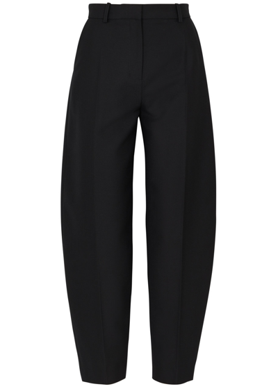 Shop Totême Barrel-leg Trousers In Black