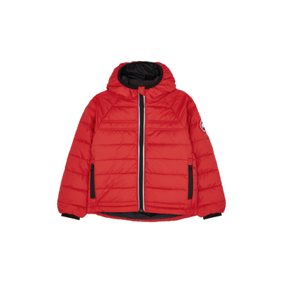 Shop Canada Goose Kids Bobcat Red Quilted Shell Jacket, Red, Shell Jacket